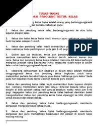 Hari ini telah diadakan acara penyampaian watikah perlantikan untuk ketua kelas dan penolong ketua kelas bagi sesi 2020. Tugas Ketua Kelas