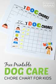 Make Family Dog Care Easy With This Printable Chore Chart