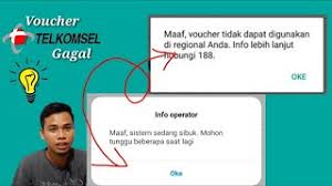 Cara memasukkan voucher telkomsel ada dua cara yang akan saya bahas di sini , cara ini terbilang sangat mudah mungkin anda sudah memahaminya terkadang anda pernah gak mengalami saat akan memasukan voucher telkomsel yang sudah anda beli , ada notif jika voucher telkomsel tidak. Voucher Telkomsel Tidak Bisa Digunakan Di Regional Anda Youtube