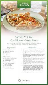 Buffalo Chicken Cauli Pizza In 2021 Lean Eating Lean Protein Meals Greens Recipe