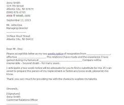 This pdf template uses the populate feature so that the field value can be used or integrate into the paragraph content. Two Weeks Notice Letter Template Letter