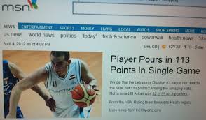 Please use a supported version for the best msn experience. Lebanese Basketball Player Scores 113 Points In One Game Makes Us Headlines A Separate State Of Mind A Blog By Elie Fares