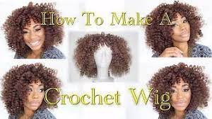 How To Make A Crochet Wig This Is A Step By Step Tutorial On How To Create A Curly Hair Crochet Wig Crochet Wig Curly Hair Styles Hair Tutorial