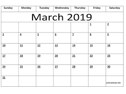 Can be saved and edited again later. Editable March 2019 Calendar Template Calendar Template Monthly Calendar Template Calendar 2019 Template