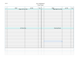 Stage Management Templates Headsetchatter Com