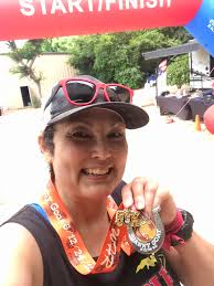 Ran in honor of breast cancer survivor and grandson