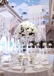 The Elegant Grey Winter Wedding White Weddings Reception All White Wedding Wedding Decorations