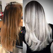 Grey pravana hair color chart. Breaking The Brass To Silver Ash Behindthechair Com