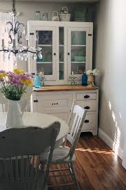Fresh living room with a blue sofa and perforated chairs covered in faux fur blankets. 13 Shabby Chic Dining Room Ideas Town Country Living