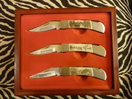 This set celebrates the oliver f. Free Winchester Limited Edition 2007 Wildlife Series Ersatz Scrimshaw Three Knife Set Camping Hunting Listia Com Auctions For Free Stuff