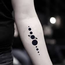 Amazon Com Solar System Temporary Fake Tattoo Sticker Set Of 2 Www Ohmytat Com Beauty Personal Care
