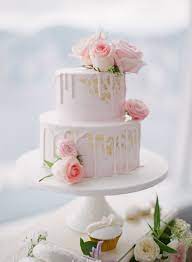 A Romantic Pink And Ivory Wedding Blush Wedding Cakes Blush Pink Wedding Cake Pink Wedding Cake