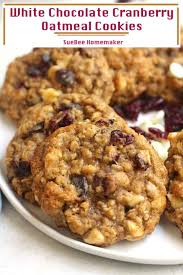 White Chocolate Cranberry Oatmeal Cookies Recipe Oatmeal Cookies Best Oatmeal Cookies Oatmeal