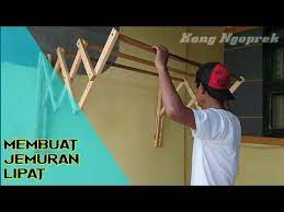 Meja lipat kayu, meja lipat krisbow, meja komputer, pasang canopy baja ringan bonus rak sepatu kursi dan meja sumber cara membuat jemuran baju dari baja ringan posting kali ini akan menunjukkan cara singkat membuat tangga dari baja ringan galvalum berikut langkah. Membuat Jemuran Lipat Youtube Dinding Kayu Dinding Kayu