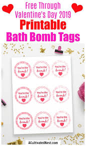 Newsletter Subscriber Free Resource Library A Cultivated Nest Youre The Bomb Gift Tags Printable Bath Bombs Diy