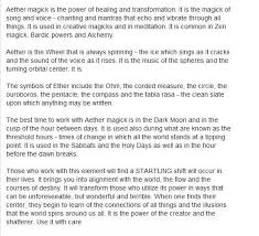 Ether The Fifth Element Page 5 Wiccan Magic Elemental Magic Magick