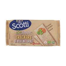 Crackers, farina di riso integrale. Riso Scotti I Bio Leggeri Crackers Di Riso Integrali Con Quinoa 160 G