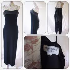 Clearance Betsy Adam Black Velvet Gown Size 5 6 Black Formal Gown Velvet Gown Adam Black