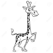 Free coloring sheets to print and download. Giraffe Cartoon For Coloring