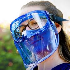 Geometric cut out temple fashion shield sunnies $ 5.95. Eagle Eyes Safety Goggles With Face Shield