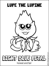 October 4, 2018 girl scout daisy flower garden coloring pages. Light Blue Lupe Petal Girl Scout Troop 52326