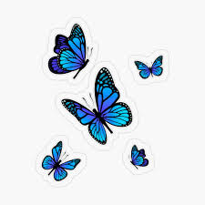 Aesthetic Light Blue Butterflies Aesthetic Giftidea Transparent Sticker By Redouanesolo Coloring Stickers Cute Stickers Blue Butterfly