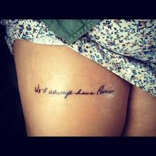 Keep in mind that the inner thigh will be much more sensitive and painful as. Back Of Thigh Tattoo Quotes Tattoo Design