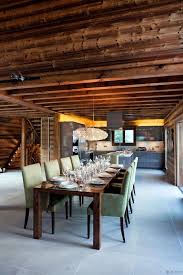 One Oak Chalet In Combloux The French Alps Dining Room With Character Chalet Interior Rustic House Chalet