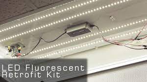 Converting from fluorescent lighting to led lighting can be a confusing process, but it doesn't have to be. Ul Listed Led Fluorescent Retrofit Kit Rather Led Tubes Youtube