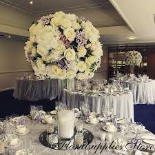 Centerpiece for round dining room table ideas with floral decor for home and silk floral tip #2: 15pcs 40cm 16 Diameter Round Square Acrylic Mirrors For Wedding Table Centerpieces Or Wall Mirror Decor Cake Stand Tray Buy At The Price Of 155 00 In Aliexpress Com Imall Com