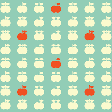 Tapet Mint Apple W Form Kids Wallpaper Print Patterns Wallpaper Decor