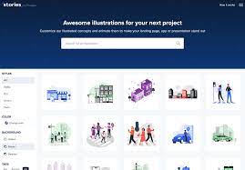 stories by freepik 可自訂顏色背景免費插圖素材 加入動畫效果製作影片 color change freepik vector creator