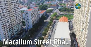 After colonel sir henry mccallum, colonial engineer of the straits settlements. Macallum Street Ghaut George Town