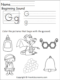Check spelling or type a new query. Free Beginning Sounds Worksheet Letter G Free4classrooms