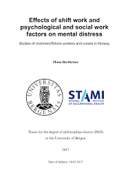Check spelling or type a new query. Pdf Effects Of Shift Work And Psychological And Social Work Factors On Mental Distress Studies Of Onshore Offshore Workers And Nurses In Norway