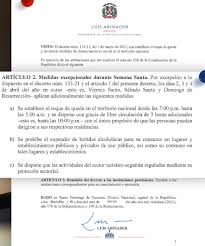 Jul 07, 2021 · el toque de queda en santiago comienza desde hoy las 10:00 de la noche hasta las 5:00 de la mañana de lunes a viernes y los fines de semana de 9:00 de la noche a las 5:00 madrugada. Gobierno Modifica Horario De Toque De Queda Viernes Sabado Y Domingo Santo