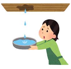 雨漏りのイラスト | かわいいフリー素材集 いらすとや