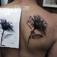 X Ray Rose Body Tattoo Design Rose Tattoos Chest Tattoos For Women
