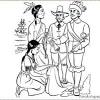First thanksgiving online coloring page which are suitable for boys and girls. 1