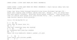 Desa lukanegara rutan svcd.mpg mp3 duration 3:00 size 6.87 mb / desalukanegara 7. Chord Lagu Dear God Versi Indonesia Original Deargod Versi Indonesia Lirik Lagu Mp3 Video Mp4 Download Downloadlagu76