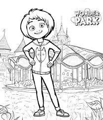 Download or print this amazing coloring page: Wonder Park Coloring Page Drawing 1