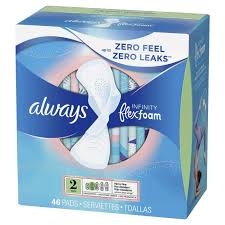 Always Infinity Flexfoam Pads For Women Size 2 Super Absorbency Unscented In 2020 Always Infinity Pads Unscented Infinity