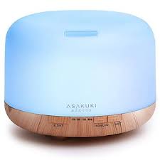 Amazon.com: ASAKUKI 500ml Premium, Essential Oil Diffuser with Remote  Control, 5 in 1 Ultrasonic Aromatherapy Fragrant Oil Humidifier Vaporizer,  Timer and Auto-Off Safety Switch : Health & Household