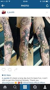 So In Love With My Tattoo Even If It S Only Half Done I Can T Wait For It To Be Finished Deathnote Instagram Ryuk Rem Sidoh Tattoos Love Tattoos I Tattoo
