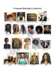 Spellers of the world, untie! Names Of Common Hairstyles Esl Worksheet By Suzanne22