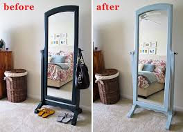 Stand Mirror Refinish Before After Diy Projects New Paint Colors Cardboard Furniture