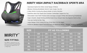 mirity women racerback sports bras high impact workout gym activewear bra