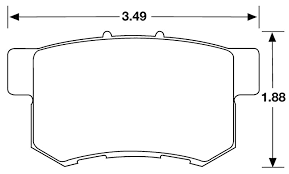 Hawk Brake Pad Acura Honda Rear D537