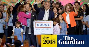 Tear gas is used to disperse protesters marching against the government of president iván duque. Ivan Duque Wins Election To Become Colombia S President Colombia The Guardian
