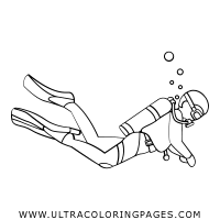 Who was the first scuba diver? Diver Coloring Pages Ultra Coloring Pages
